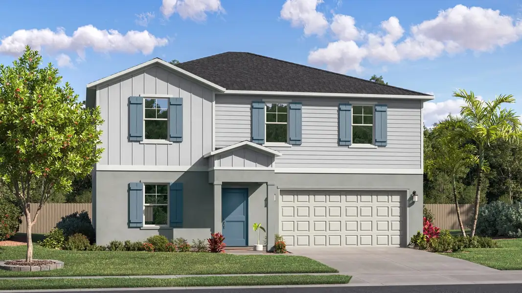 Home exterior render streetview Home exterior render streetview