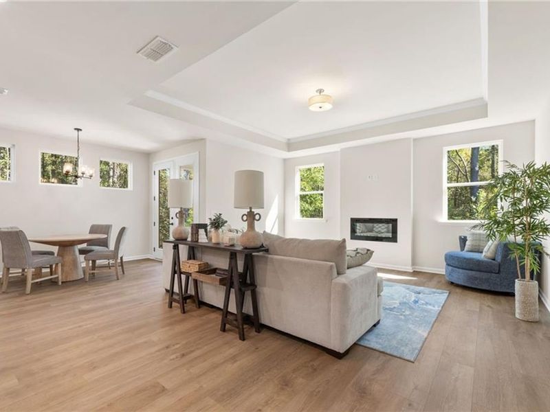 Furnished interior view inside a new home in Kelly Preserve, Loganville (Image 11).