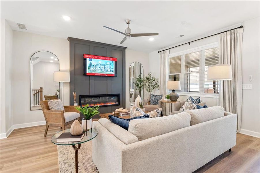 Furnished interior view inside a new home in East Park Village, Kennesaw (Image 4).