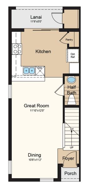 2D floor plan layout of this home in Firethorn, Parrish, FL (Image 2). 2D floor plan layout of this home in Firethorn, Parrish, FL (Image 2).