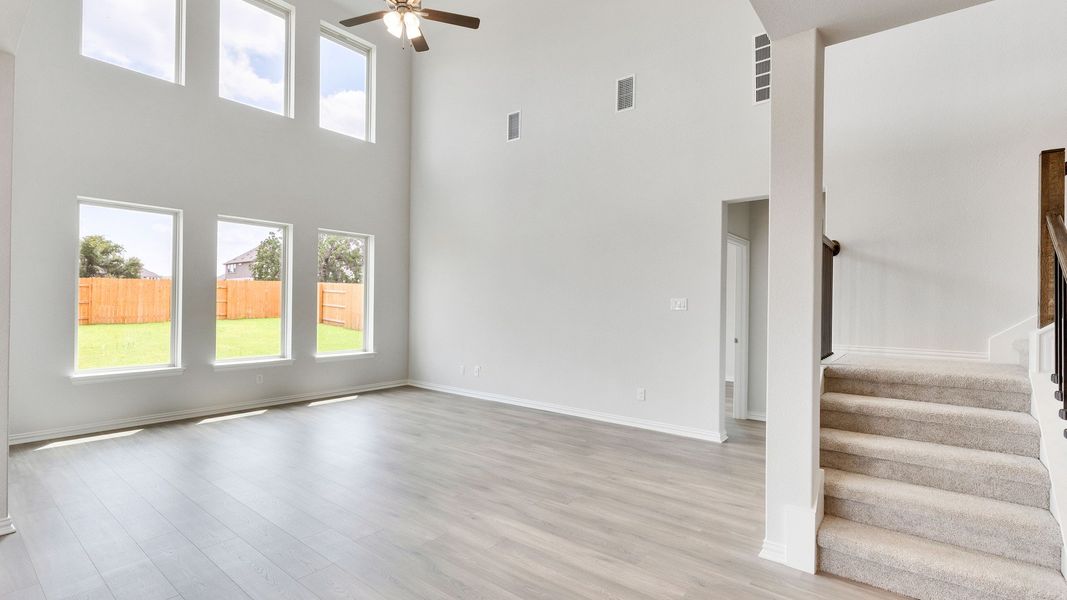 Furnished interior view inside a new home in Oaks at San Gabriel, Georgetown (Image 11).