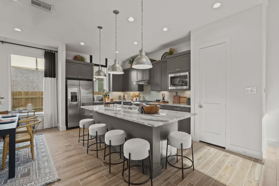 Furnished interior view inside a new home in Elyson 50's, Katy (Image 6).