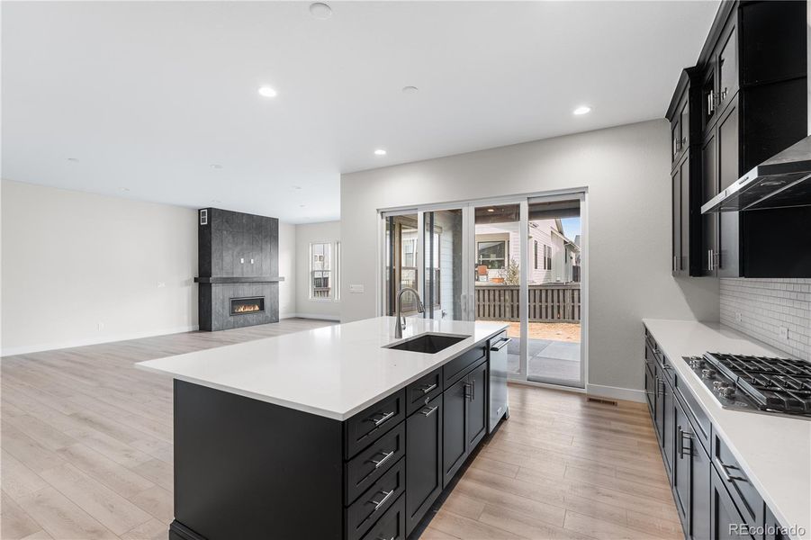 Furnished interior view inside a new home in Reflection at Solstice, Littleton (Image 15).