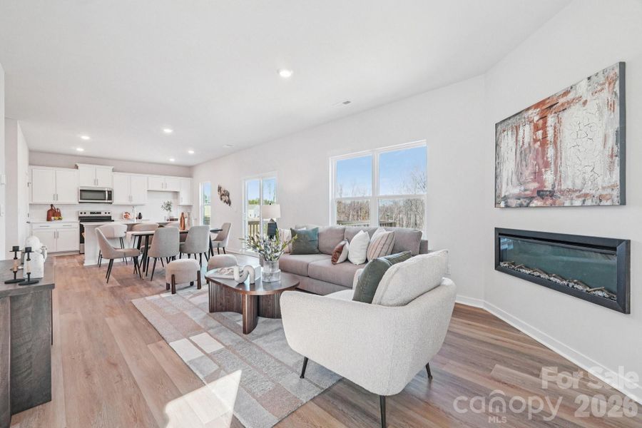Furnished interior view inside a new home in Lakeshore at Windstone, Mooresville (Image 10).