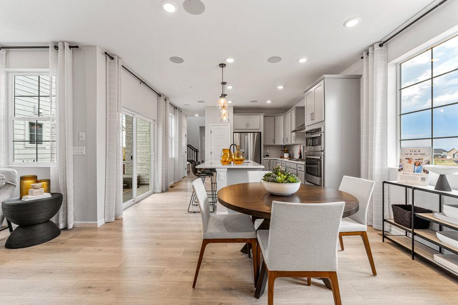 Furnished interior view inside a new home in Parterre, Thornton (Image 7). Furnished interior view inside a new home in Parterre, Thornton (Image 7).