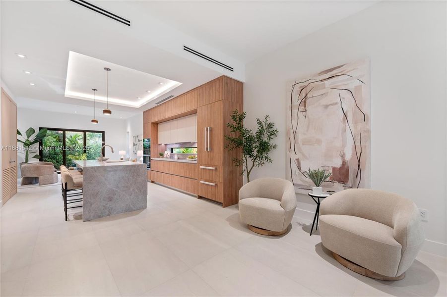 Furnished interior view inside a new home in , Miami (Image 41).