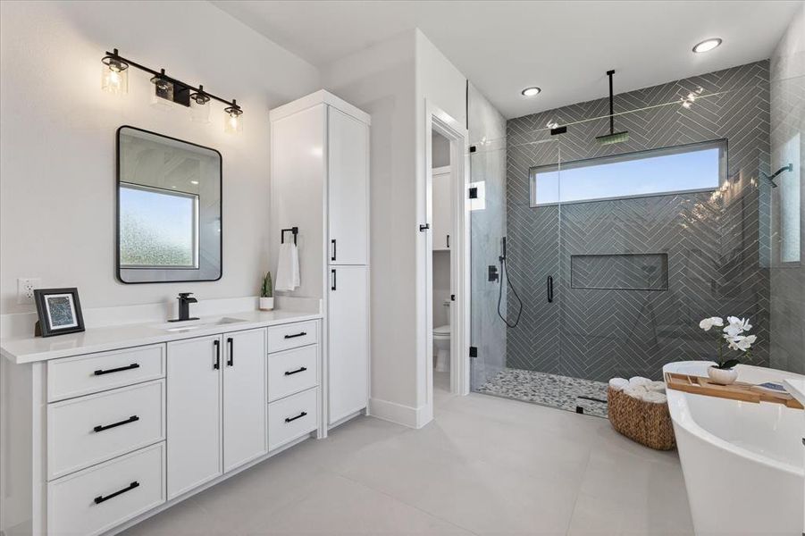 Furnished interior view inside a new home in , Celeste (Image 18).