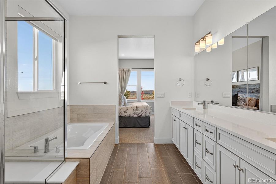 Furnished interior view inside a new home in , Erie (Image 33). Furnished interior view inside a new home in , Erie (Image 33).