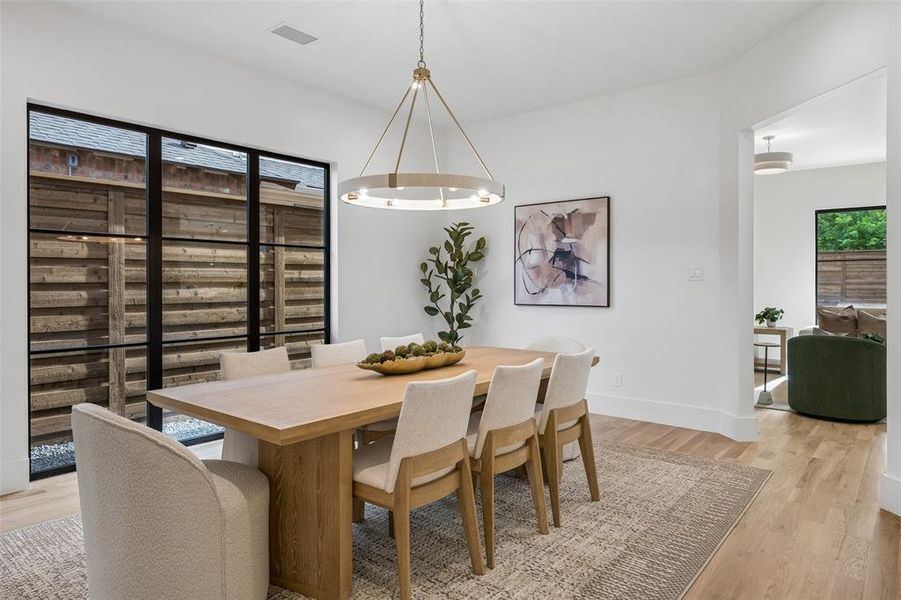 Furnished interior view inside a new home in , Dallas (Image 14).
