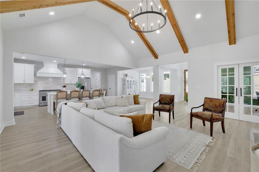 Furnished interior view inside a new home in , Monroe (Image 7).