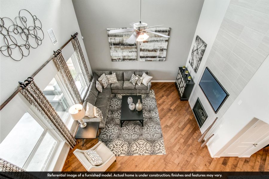 Furnished interior view inside a new home in Sunfield, Buda (Image 13). Furnished interior view inside a new home in Sunfield, Buda (Image 13).