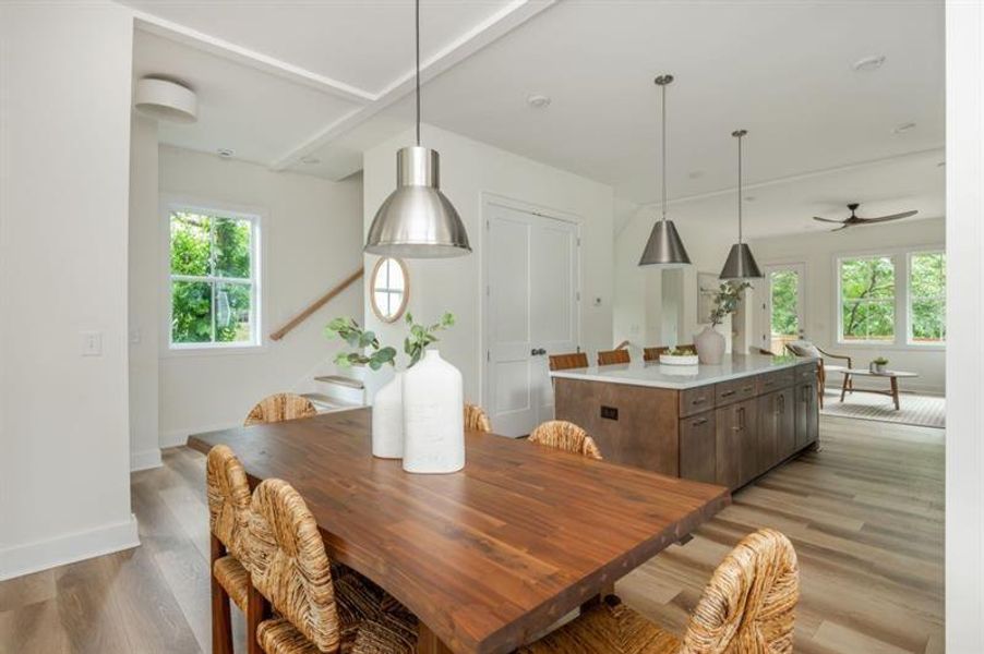 Furnished interior view inside a new home in , Atlanta (Image 17).
