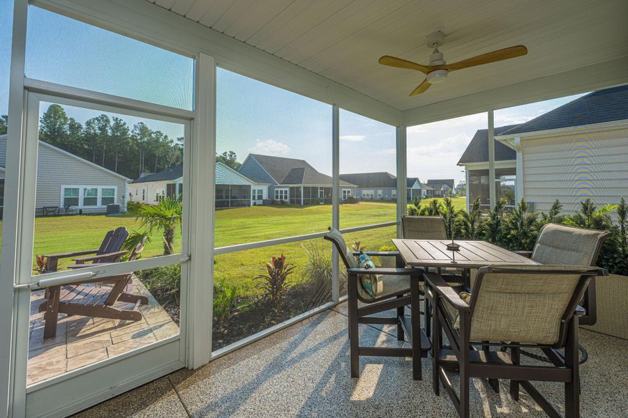 Exterior details and patio area of a home in , Summerville (Image 24).