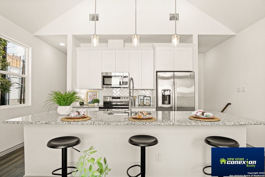 Furnished interior view inside a new home in , San Antonio (Image 16). Furnished interior view inside a new home in , San Antonio (Image 16).