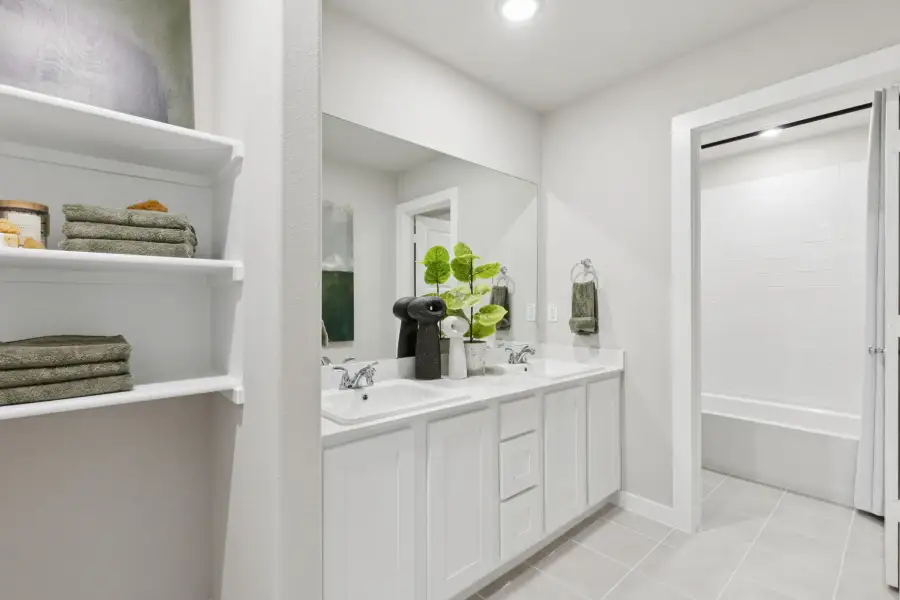 Bathroom in the Magnolia home plan by Trophy Signature Homes – REPRESENTATIVE PHOTO Bathroom in the Magnolia home plan by Trophy Signature Homes – REPRESENTATIVE PHOTO