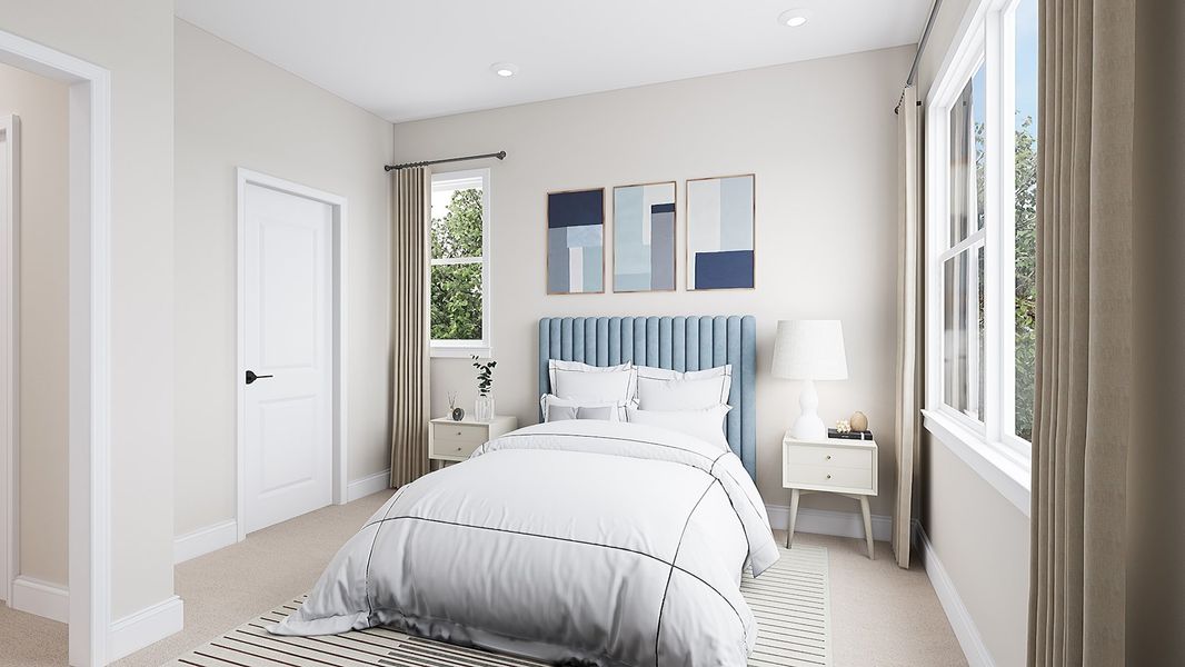 Representative furnished interior of a home built from the Sparrow by Tri Pointe Homes in Archer Row, Charlotte (Image 13).