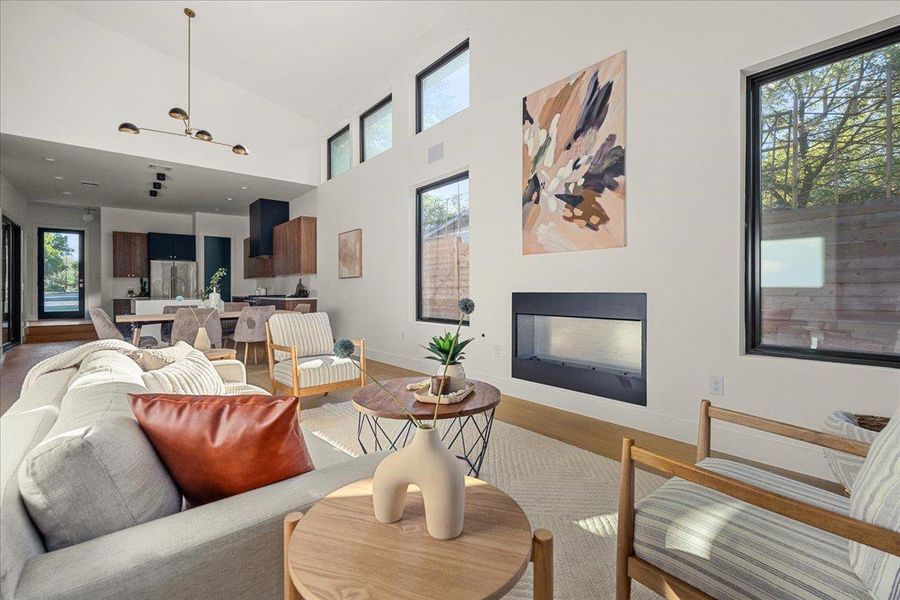 Furnished interior view inside a new home in , Austin (Image 17). Furnished interior view inside a new home in , Austin (Image 17).