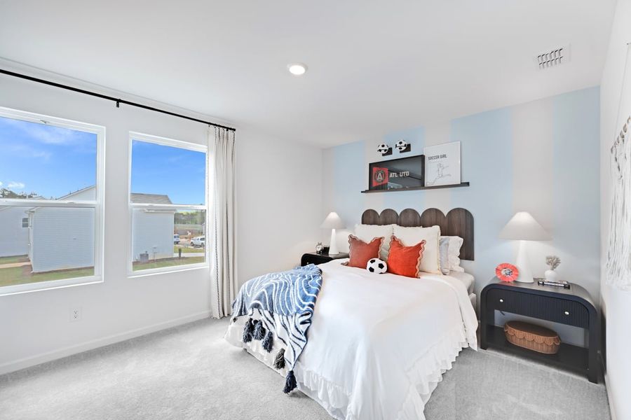 Representative furnished interior of a home built from the Fairfield by Taylor Morrison in Falls Creek, Flowery Branch (Image 29).