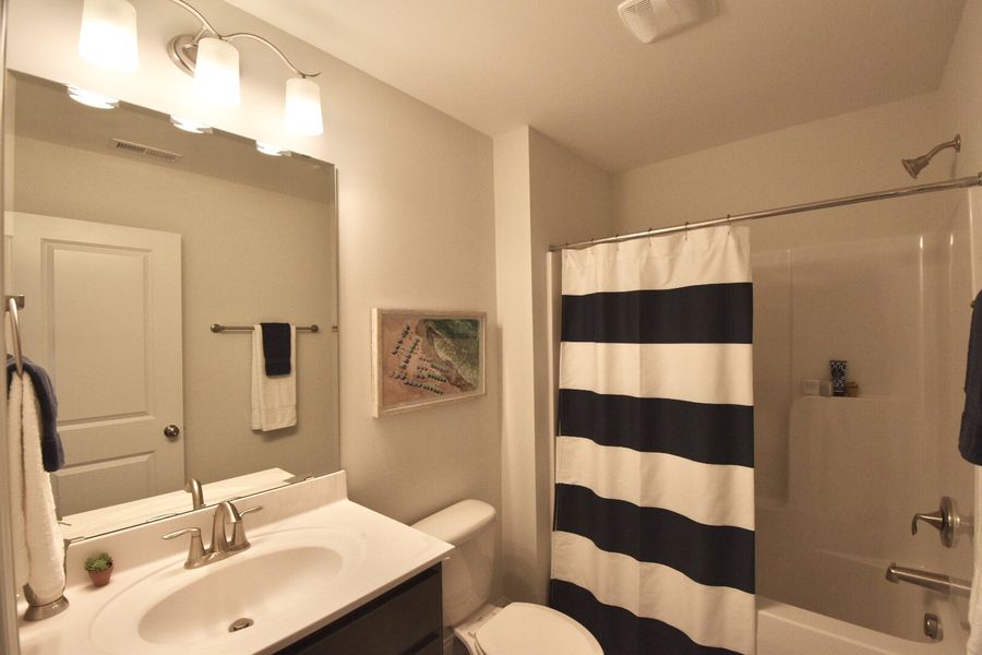 Furnished interior view inside a new home in Parkwood Estates, Leland (Image 11).