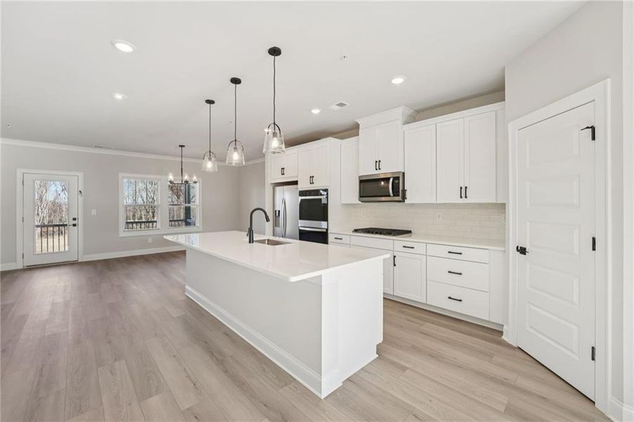 Furnished interior view inside a new home in , Cumming (Image 6).