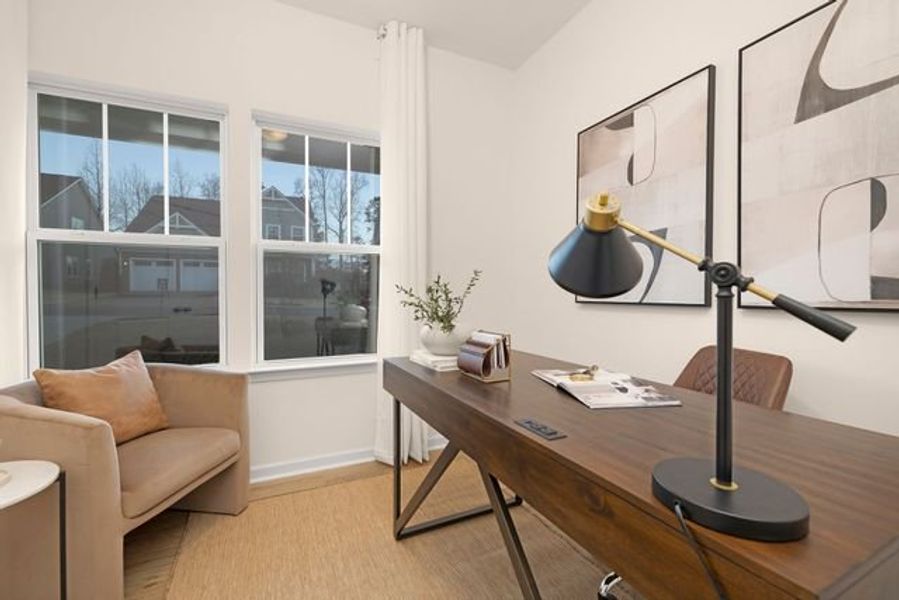 Representative furnished interior of a home built from the Inverness by True Homes in Whispering Hills, Locust (Image 10).