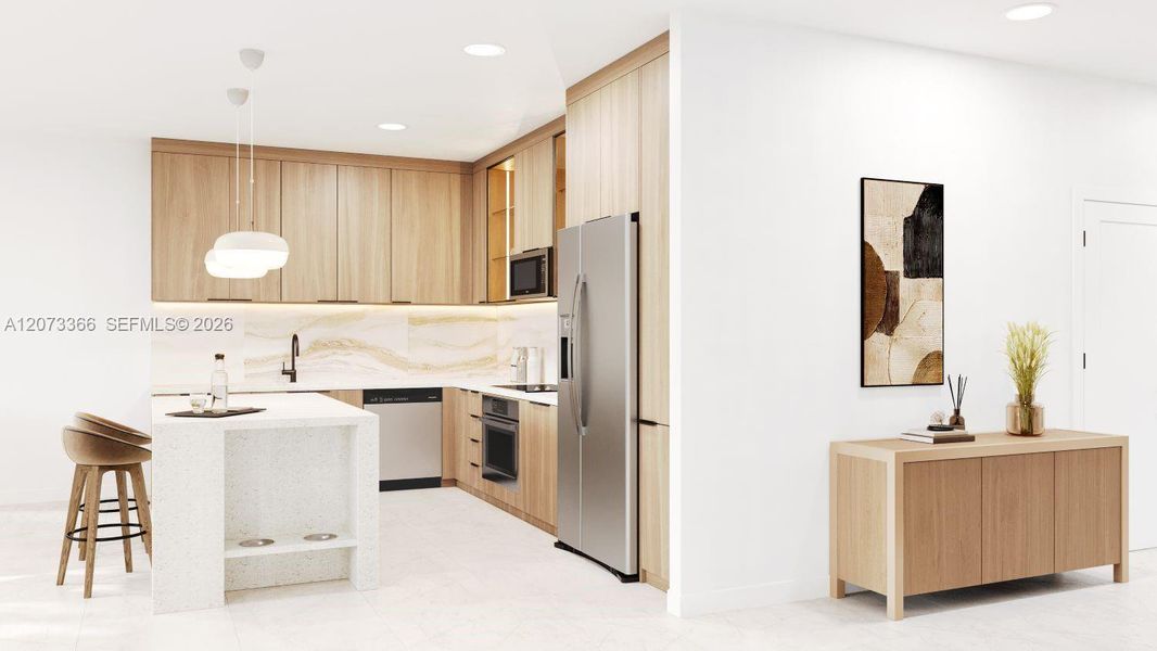 Furnished interior view inside a new home in , Miami Shores (Image 10). Furnished interior view inside a new home in , Miami Shores (Image 10).