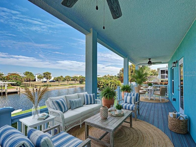 Exterior details and patio area of a home in , Placida (Image 42). Exterior details and patio area of a home in , Placida (Image 42).