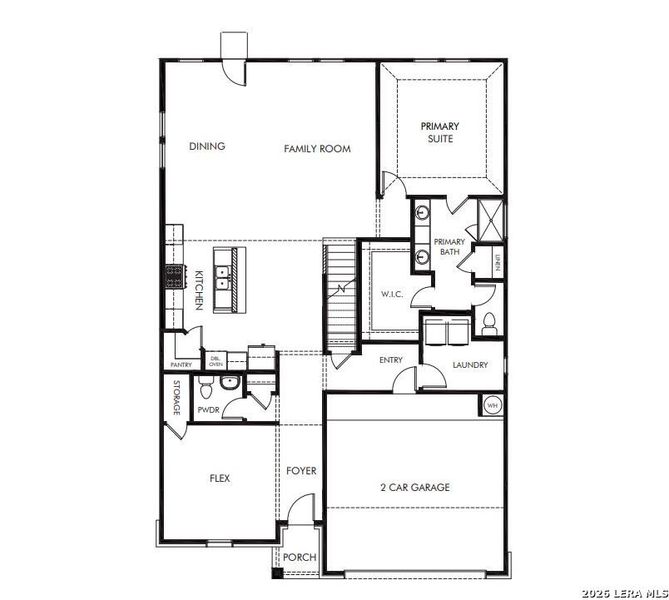 2D floor plan layout of this home in Legendary Trails - Classic Series, Cibolo, TX (Image 3). 2D floor plan layout of this home in Legendary Trails - Classic Series, Cibolo, TX (Image 3).