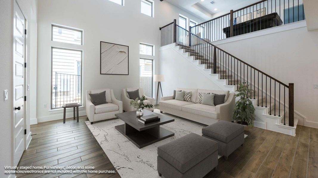 Furnished interior view inside a new home in Easton Park, Austin (Image 6).