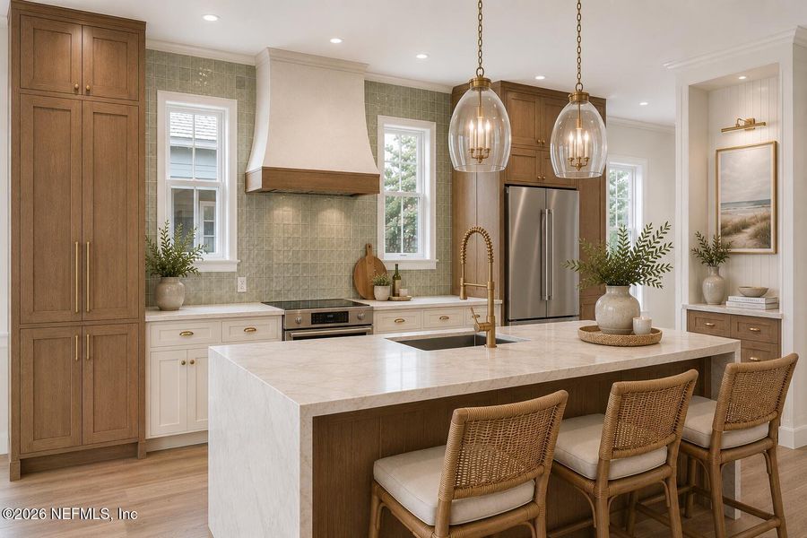 Furnished interior view inside a new home in , Jacksonville (Image 6).