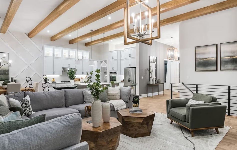 Furnished interior view inside a new home in , Summerville (Image 3). Furnished interior view inside a new home in , Summerville (Image 3).