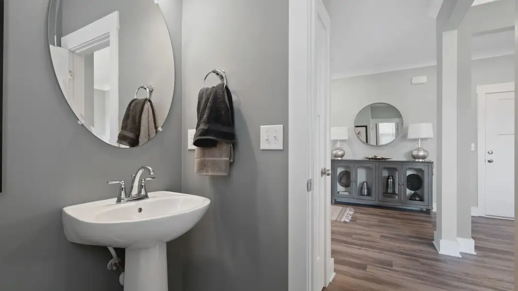 Powder Room of The Drayton Design by DRB Homes