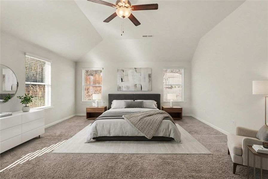 Furnished interior view inside a new home in , Atlanta (Image 13).