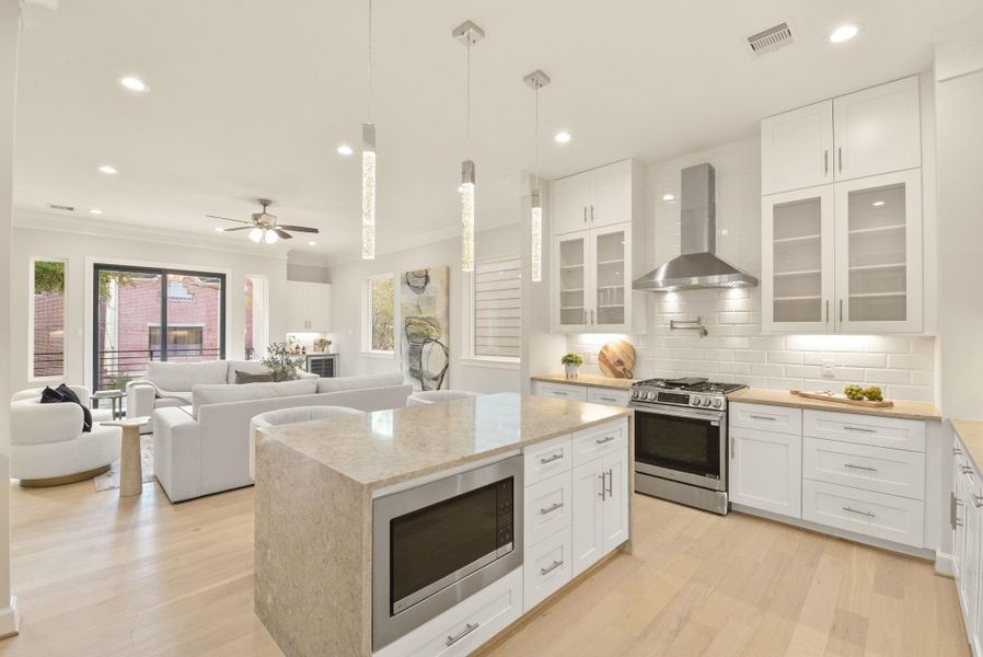 Furnished interior view inside a new home in , Houston (Image 11).