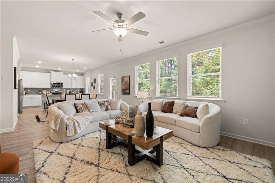 Furnished interior view inside a new home in Cascade Ridge at Niskey Lake, Atlanta (Image 15).