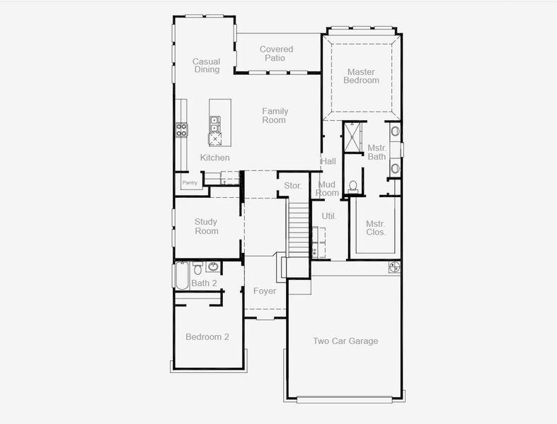 2D floor plan layout of this home in Parmer Ranch, Georgetown, TX (Image 2). 2D floor plan layout of this home in Parmer Ranch, Georgetown, TX (Image 2).