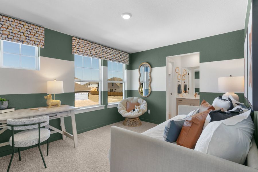 Furnished interior view inside a new home in Highland Village, Georgetown (Image 12).