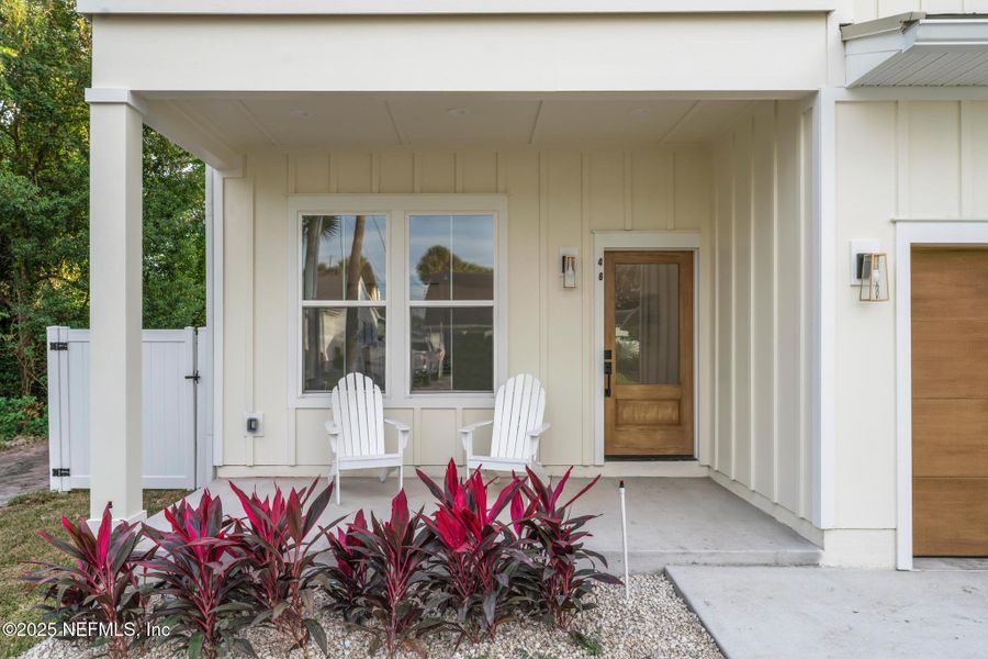 Exterior details and patio area of a home in , Jacksonville Beach (Image 3). Exterior details and patio area of a home in , Jacksonville Beach (Image 3).