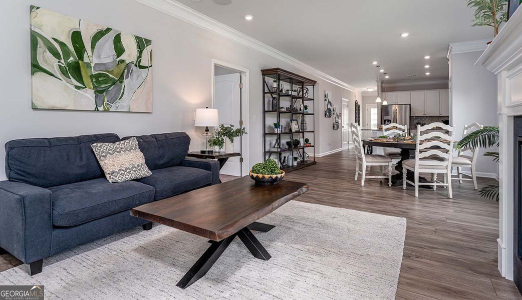 Furnished interior view inside a new home in Cobblestone Crossing Commons, Byron (Image 13). Furnished interior view inside a new home in Cobblestone Crossing Commons, Byron (Image 13).