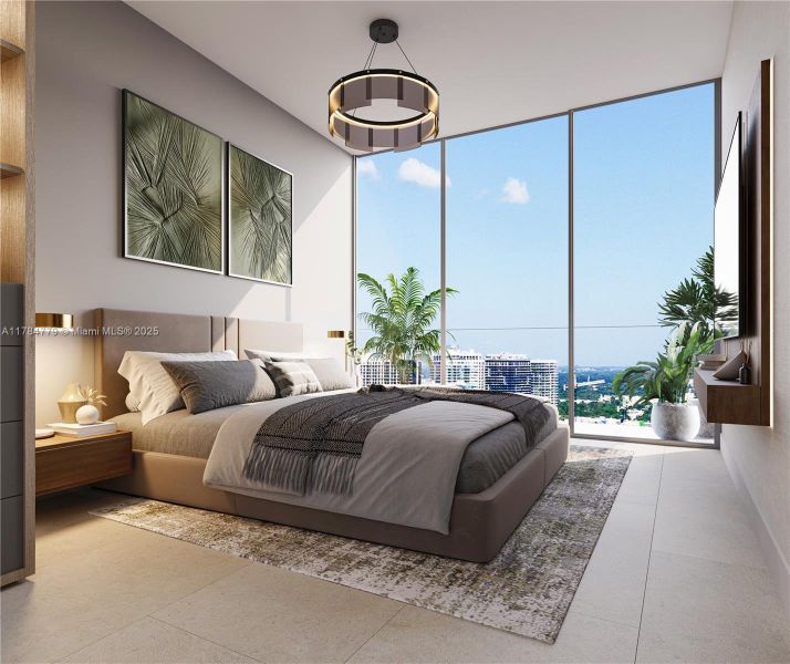 Furnished interior view inside a new home in , Miami (Image 4).