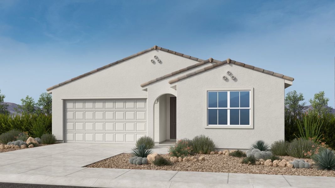 Representative exterior photo of a completed home built from the Fairway by Taylor Morrison in Artisan at Asante Vista Collection, Surprise, AZ (Image 1).