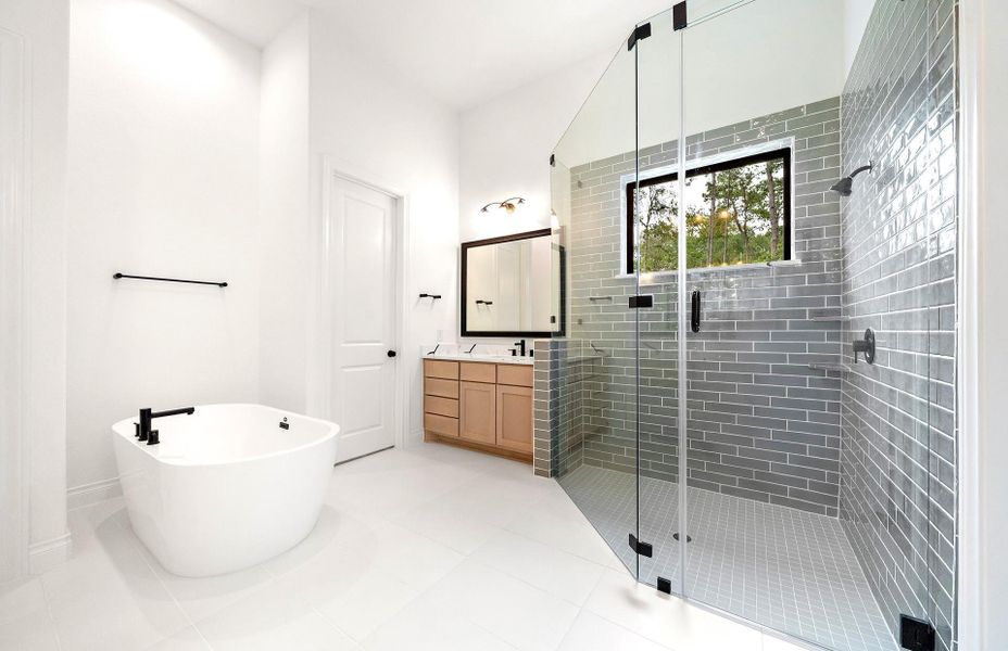 Furnished interior view inside a new home in Bridgeland 60′, Cypress (Image 14).