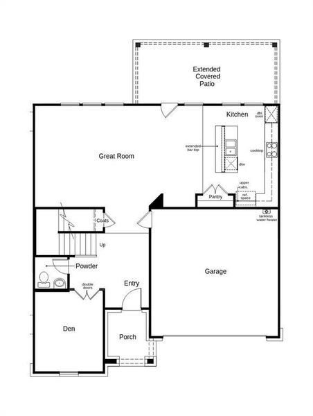 2D floor plan layout of this home in Princeton Estates, Princeton, TX (Image 4).