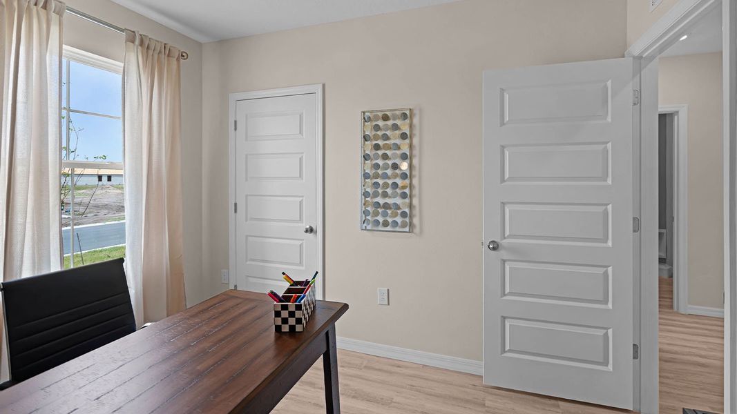 Furnished interior view inside a new home in Harmony at Lake Eloise, Winter Haven (Image 34).