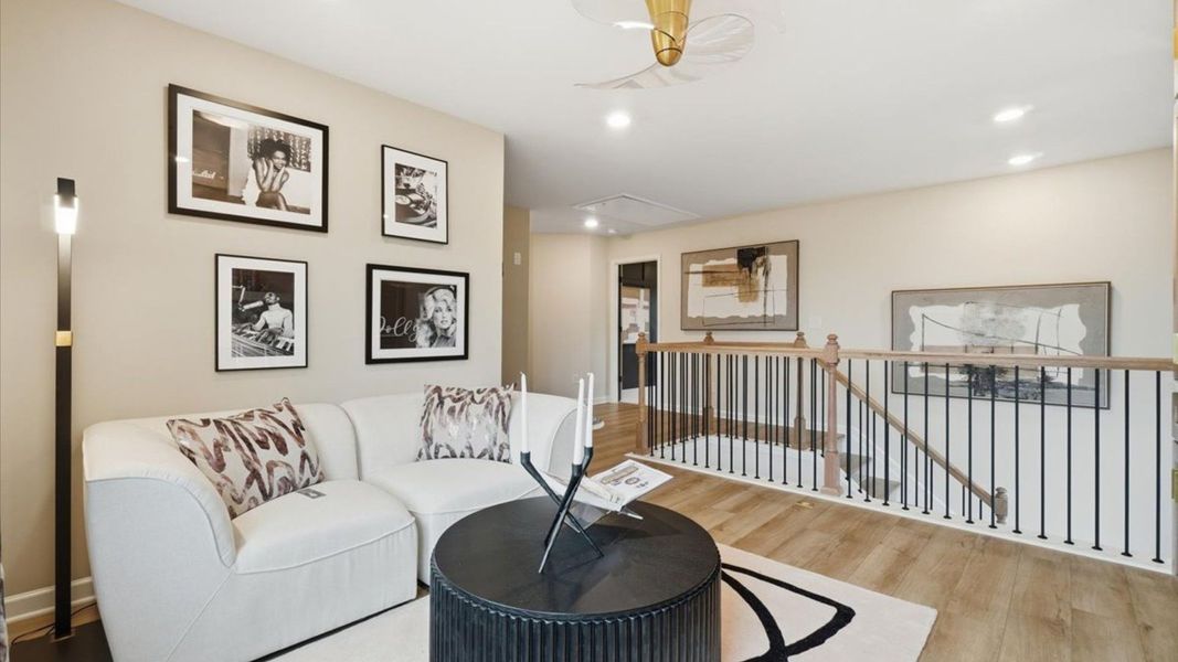 Representative furnished interior of a home built from the Stonefield - Side Entry by DRB Homes in Brighton, Locust Grove (Image 26).
