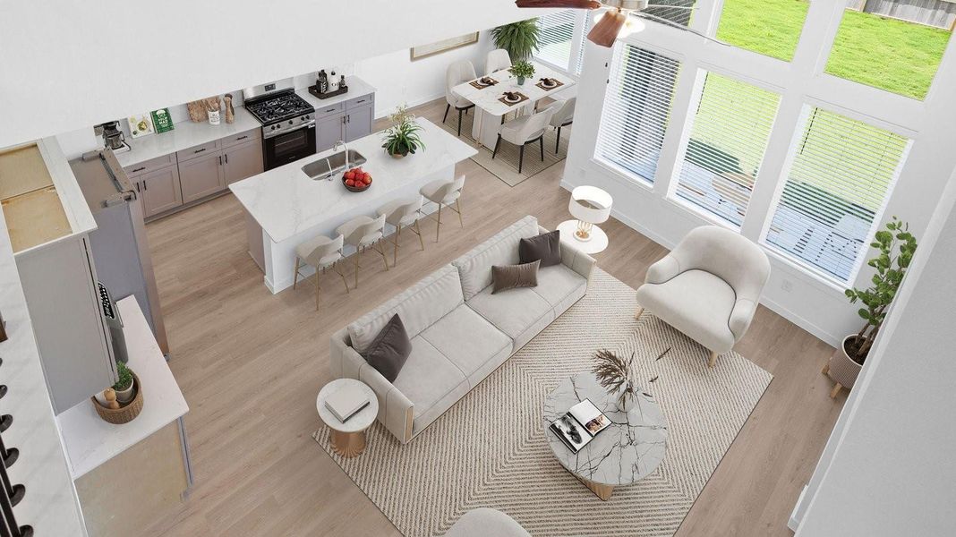 Furnished interior view inside a new home in , League City (Image 15).