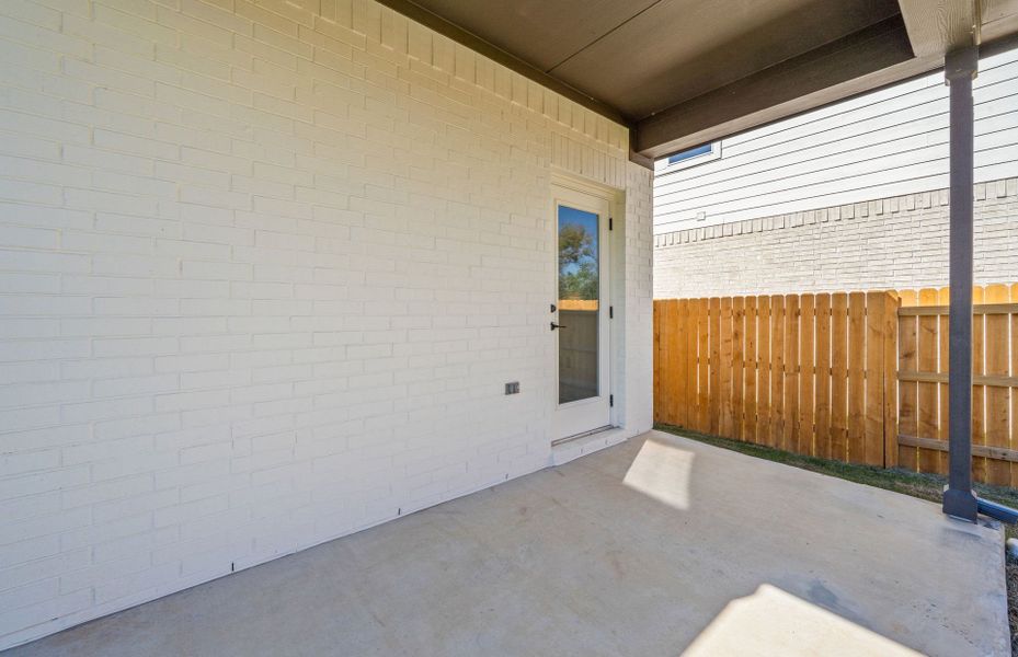 Exterior details and patio area of a home in Woodside, Georgetown (Image 4). Exterior details and patio area of a home in Woodside, Georgetown (Image 4).