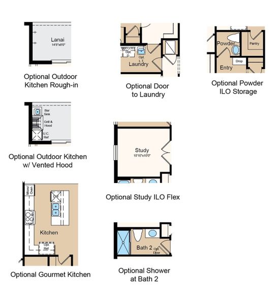 2D floor plan layout of this home in Westview Community Group Page, Kissimmee, FL (Image 4).