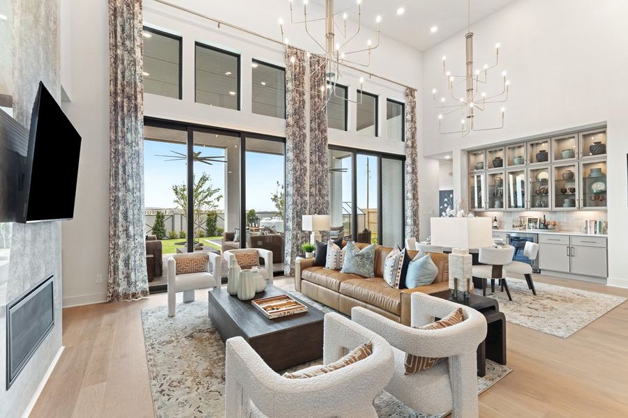 Representative Family Room - some options shown