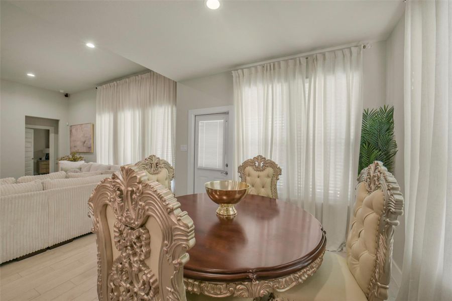 Cozy breakfast space perfect for casual meals and morning coffee.